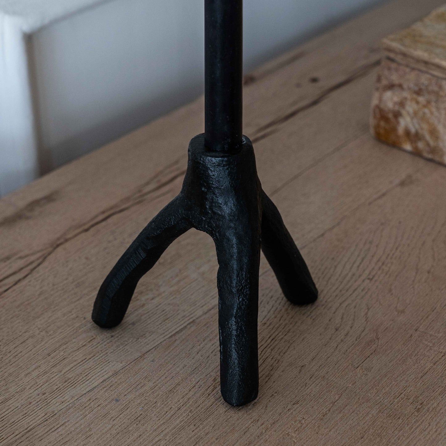 Cast Iron Triangle Candle Holder