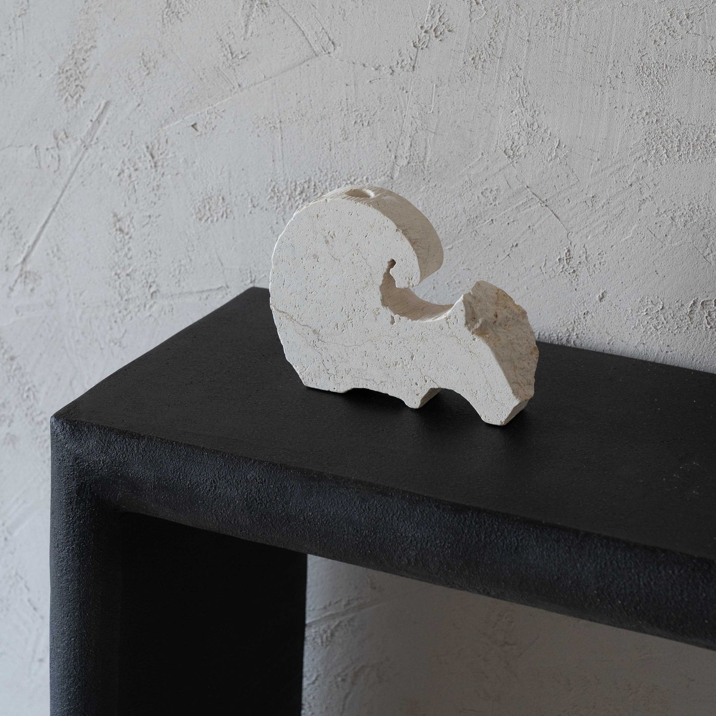 Natural Lime Stone Candle Holder