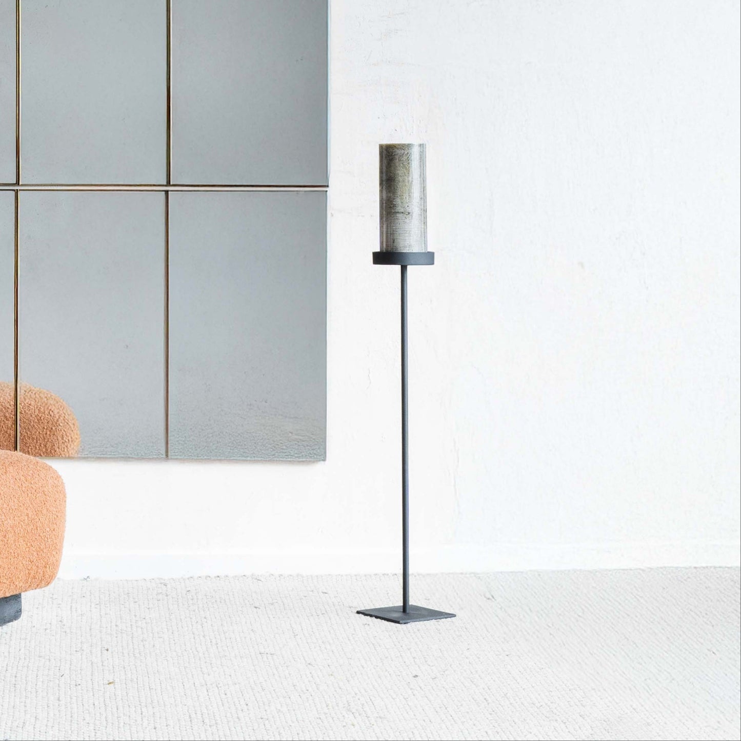 Luminara Black Floor Candle Stand | Candle Holder