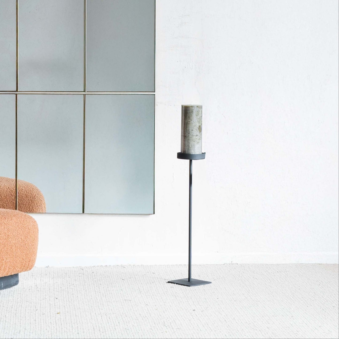 Luminara Black Floor Candle Stand | Candle Holder