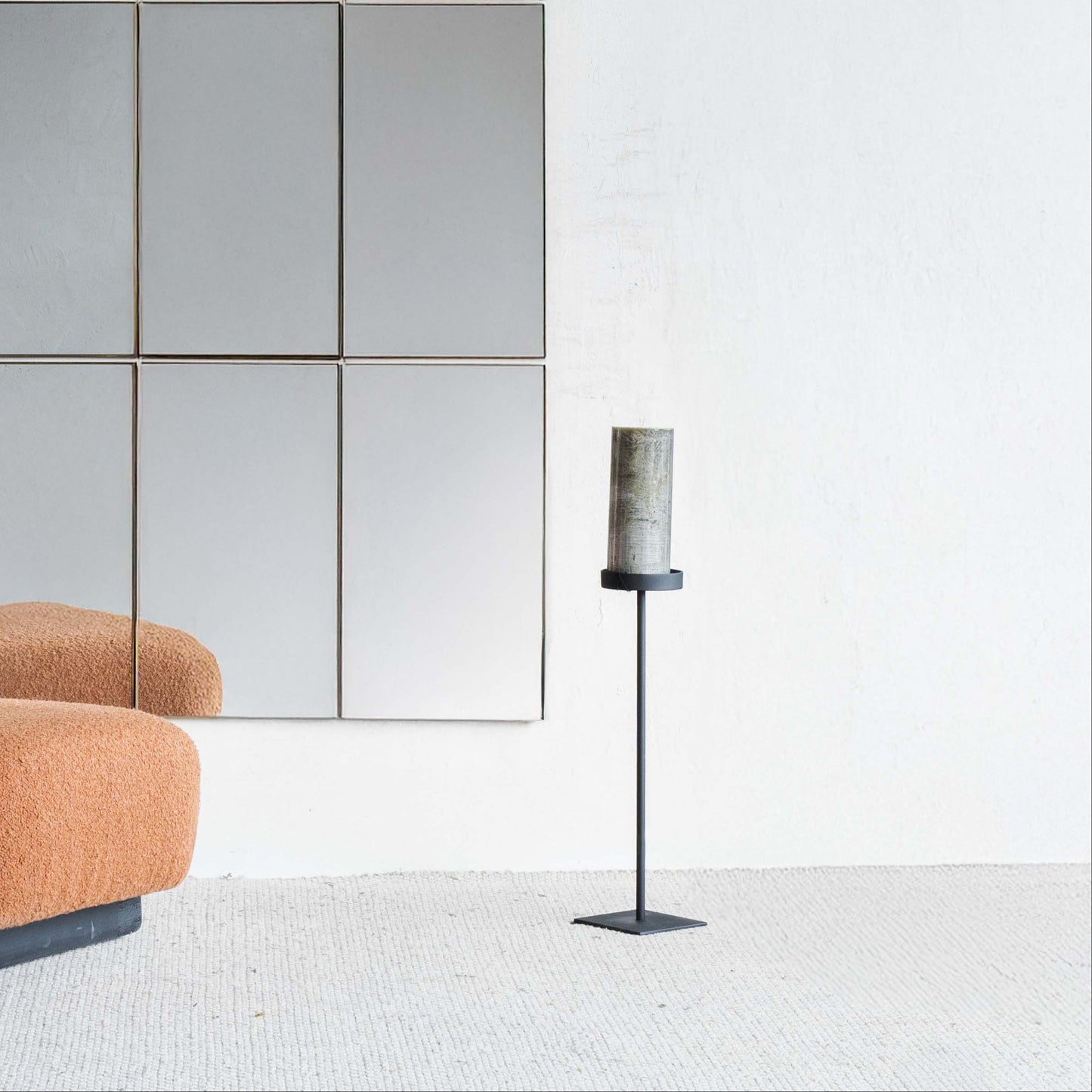 Luminara Black Floor Candle Stand | Candle Holder