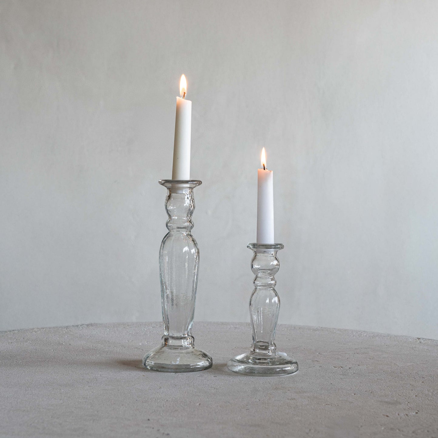 Celestia Vintage Glass Candle Holder