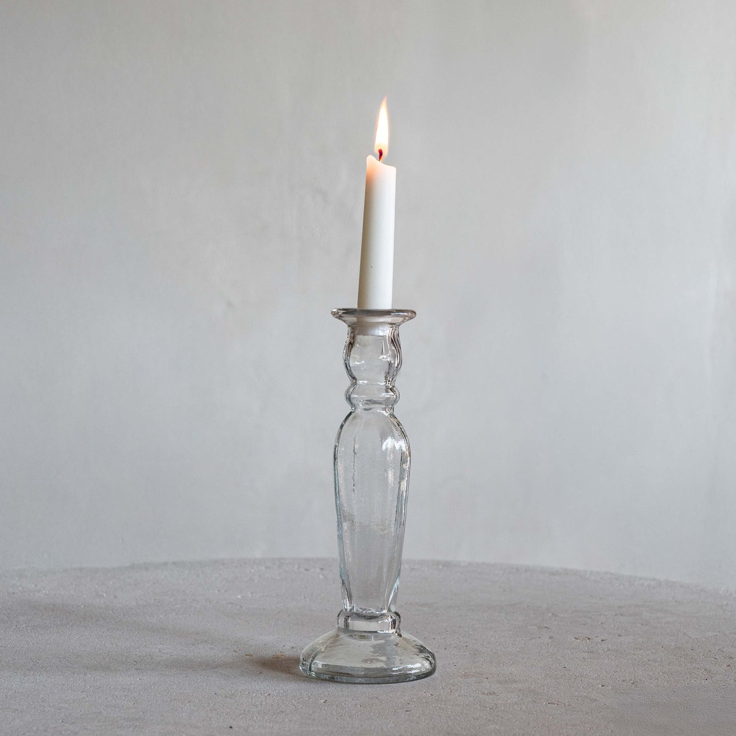 Celestia Vintage Glass Candle Holder