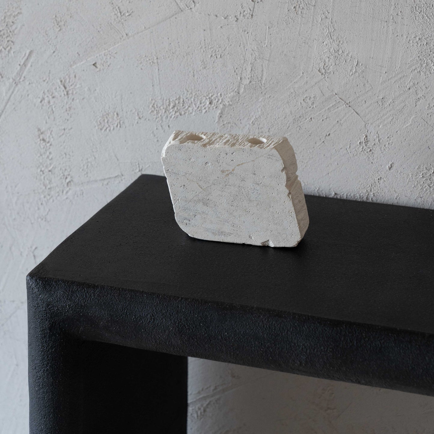 Natural Lime Stone Candle Holder