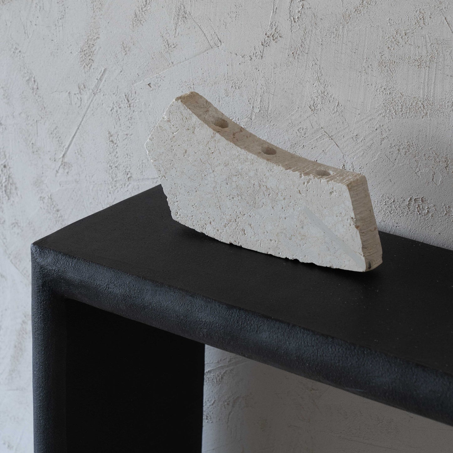 Natural Lime Stone Candle Holder