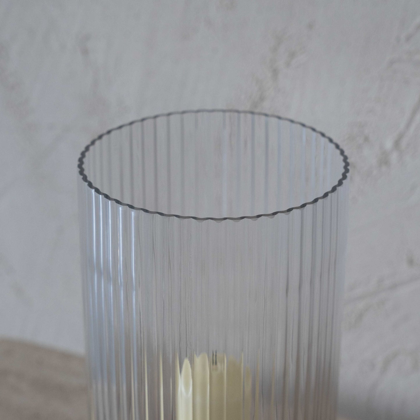 Lola Wood & Glass Candle Holder