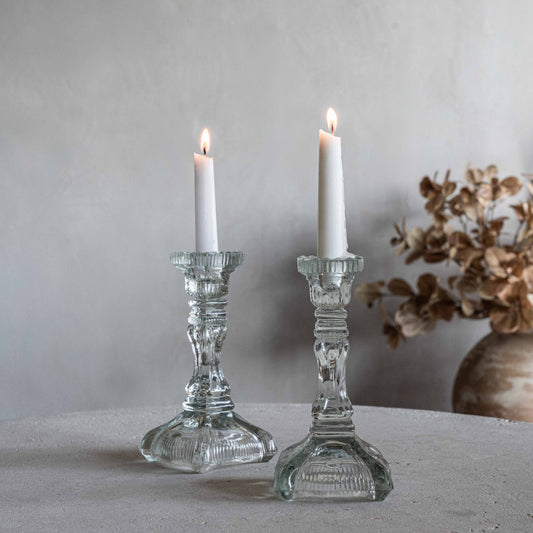 Lumiere Classic Vintage Glass Candle Holder - SE-66342