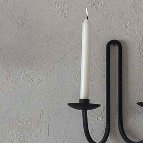 Nior Handcrafted Iron Hanging Wall Candle Holder